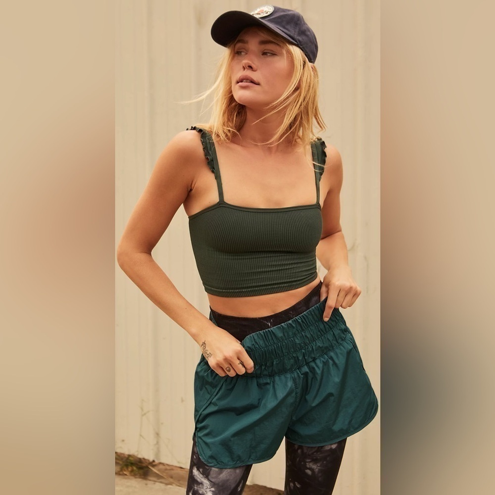 NEW Free People Movement The Way Home Shorts in Teal Women’s Sz XS